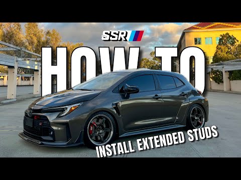 HOW TO INSTALL EXTENDED STUDS GR COROLLA FEAT INSTALLING SSR GTO3X WHEELS
