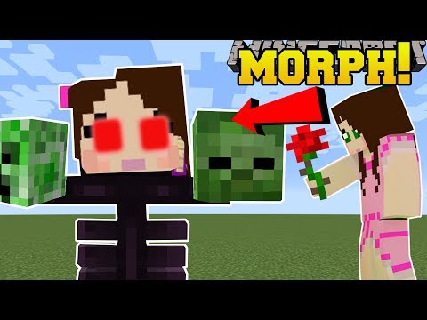 PopularMMOs - Minecraft: MORPH INTO MOBS!! (BE MOBS & GAIN ABILITIES!) Mod Showcase