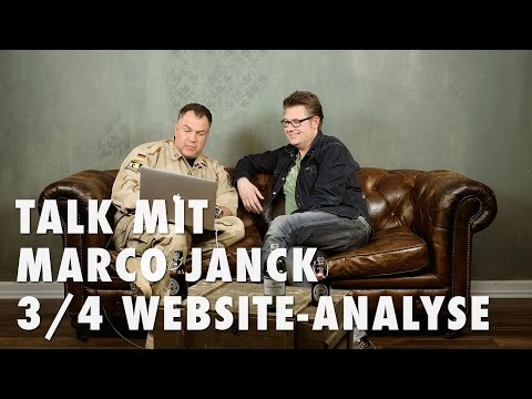 Talk mit Marco Janck 3/4 - Fotografen Website Analyse