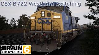CSX B722 Westboro Switching - MBTA Commuter - C40-8W - Train Sim World 6