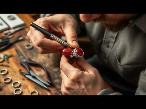 Ring Making: How to make custom jewelry. Men's silver ring. New. ✔😍🇮🇷