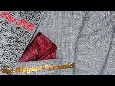 The Elegant Pyramid #pocketsquare Fold