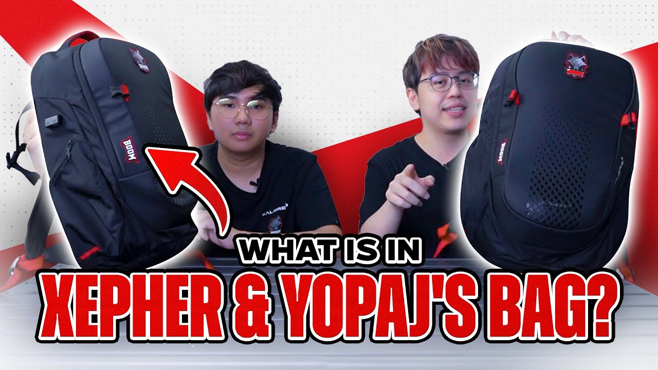 What’s in Xepher & Yopaj’s Backpack?? | BOOM ESPORTS X KALIBRE