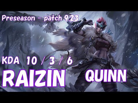 【サングイン・1VS1最強】RAIZIN クイン(Quinn) VS シンジド(Singed) TOP - Patch9.23 JP Ranked【LOL】