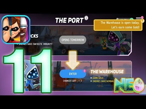 Disney Heroes: Battle Mode Gameplay Walkthrough Part 11 - The Port Unlocked! (iOS, Android)