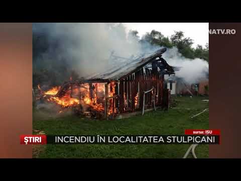 Incendiu in localitatea Stulpicani