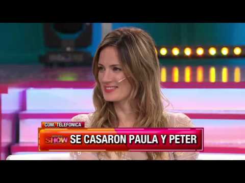 This is the 2014 show - Pedro Alfonso, a romantic: "I want to spend my whole life with Paula."