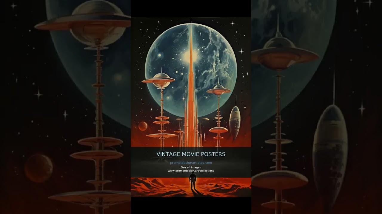 Vintage Movie Posters for Romance, Westerns, and Space #vintage #oldhollywood #movies