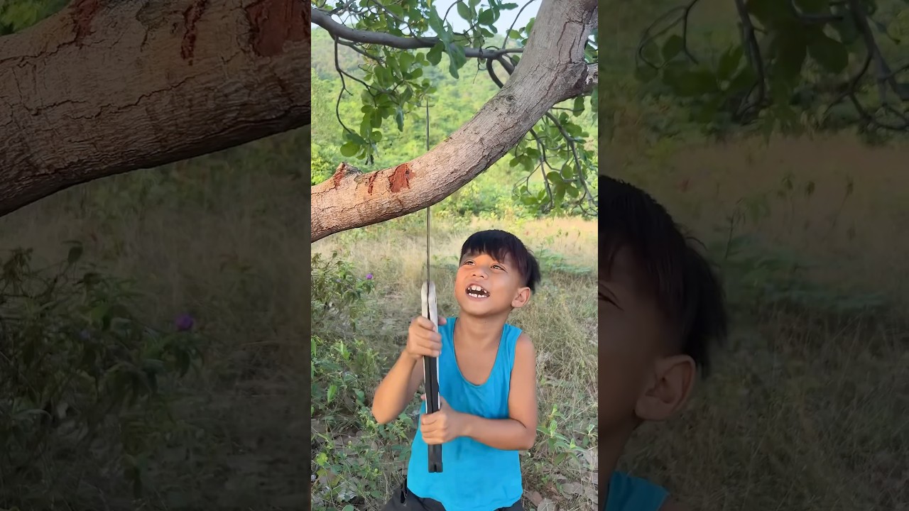 Survival Skills: SMART idea and USEFUL with smart boy #bushcraft #camping #useful