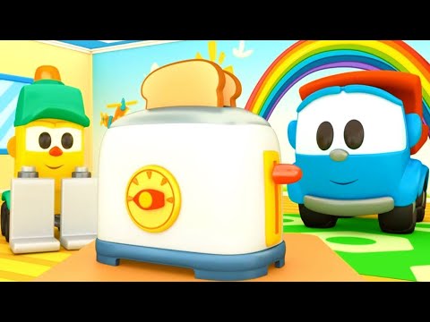 🚚👩‍🍳🍴 Cartoni Animati per Bambini | Leo il camion curioso | Il picnic con gli amici: I TOAST 🍞🥪🧀