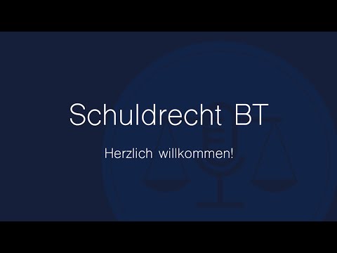 Online-Vorlesung Schuldrecht BT: Herzlich willkommen!