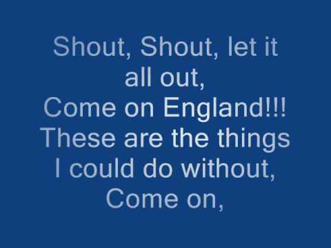 Shout for england lyrics - Dizzee rascal and James corden