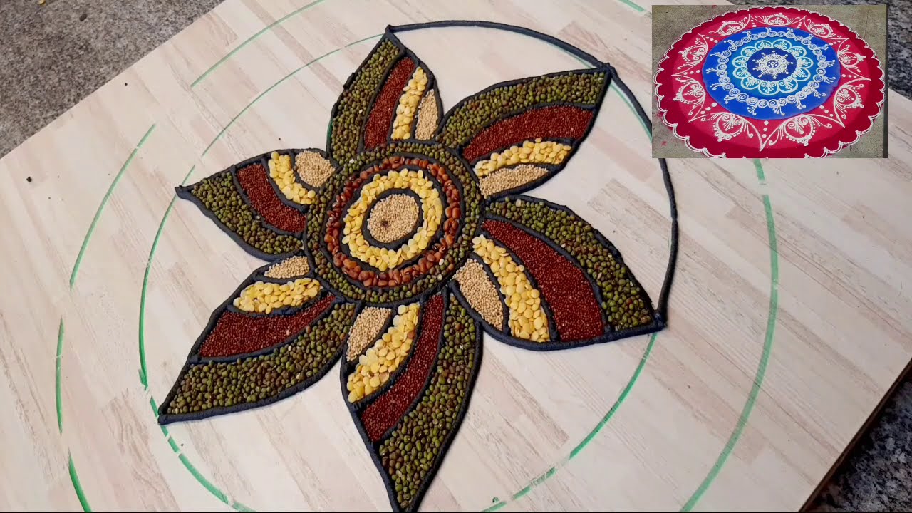 pulses rangoli design by p square