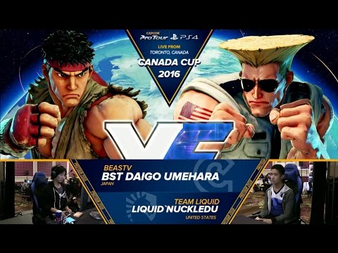 Daigo Umehara (Ryu) vs NuckleDu (Guile) - Top 32 - Canada Cup 2016