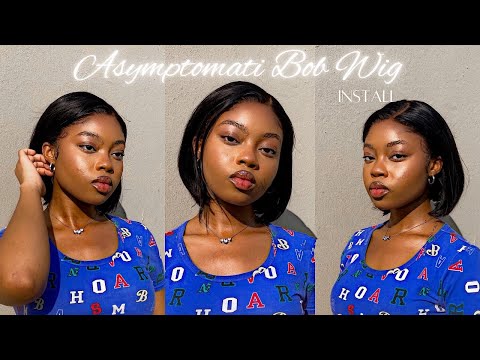 EASIEST Asymmetrical Bob Hair Install BeginnerFriendly) ft Uwins Hair