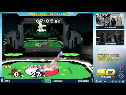Nexus - TpFox (Fox) vs RockLeeland (Ice Climbers) - SSBM Losers Finals - Melee