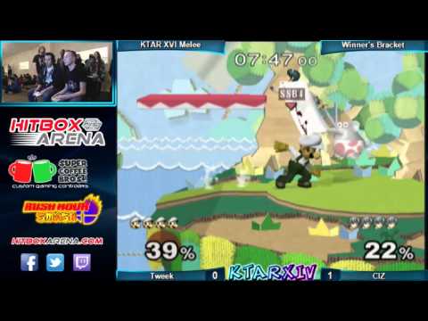 KTAR 14 Melee Singles C!Z (Marth) vs Tweek (Luigi) Winner's Semis