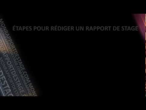 comment remplir un rapport de stage