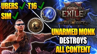 POE2 - Hollow Palm Monk DELETES All Content - Invoker Monk Build Guide 0.3 - Path of Exile 2