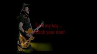 Ted Nugent Spread Your Wings Lyrics on screen