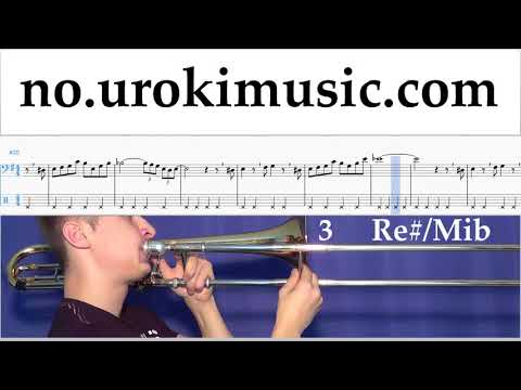 Trombone Kurs The Pink Panther - Theme Song Trening Studie Del 2 um-i935