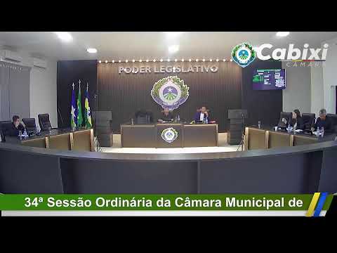 34ª Sessão Ordinária da Câmara Municipal de Cabixi - Rondônia