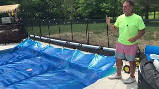 VINGLI 21 Feet Pool Solar Cover Reel Set