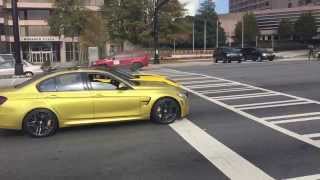 C7 corvette nearly wrecks while drag racing against an M3.  Burnout FAIL (Epic Rap Battle Comments)