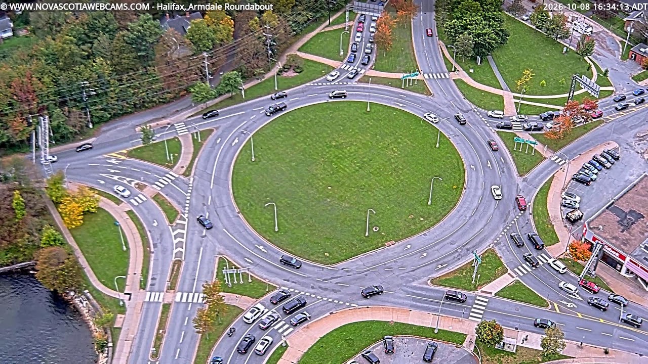 Live webcam view of Armdale Roundabout
