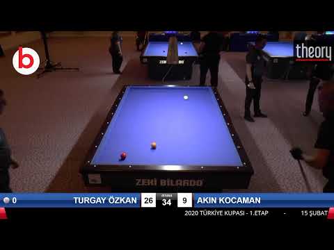 TURGAY ÖZKAN & AKIN KOCAMAN Bilardo Maçı - 2020 TK 1.ETAP ANTALYA-3.ÖN ELEME