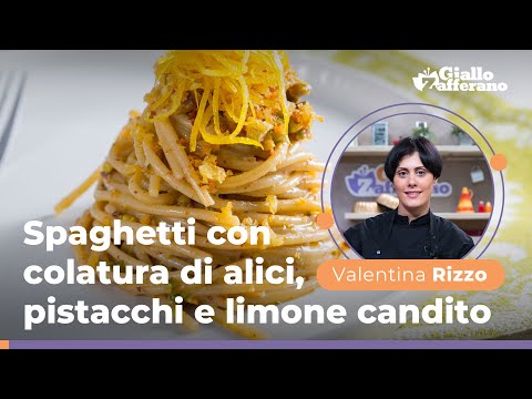Spaghetti mit Sardellensauce, Pistazien und Zitronenschale - Rezept von Küchenchefin Valentina Rizzo