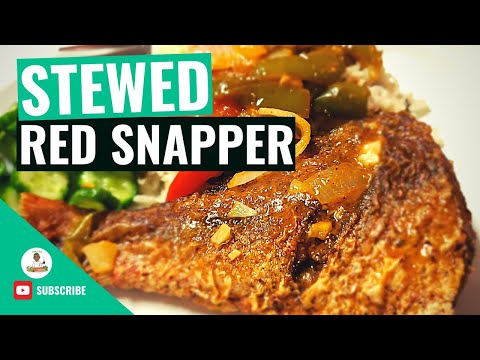 Jamaican Stew Snapper Fish | Brown Stew Fish Recipe | How to make Stew Snapper Fish | Stew Snapper