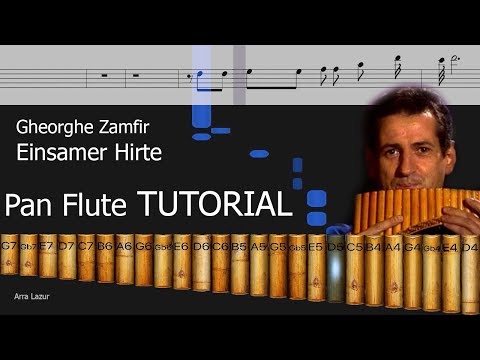 Gheorghe Zamfir - Einsamer Hirte (Pan Flute TUTORIAL)