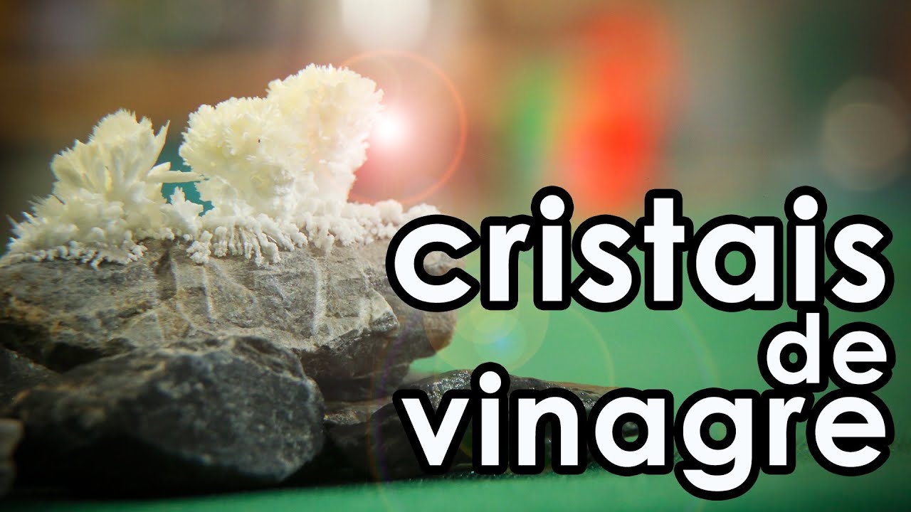 Como fazer CRISTAIS COM VINAGRE | EXPERIÊNCIA de QUÍMICA FÁCIL
