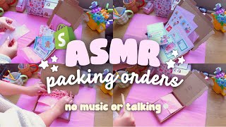 ASMR Packing Orders (Real Time) 🎀  No Music or Talking 🎧 Small Business Order Packing
