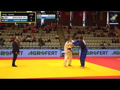 2021 Praha Bronze 78 kg Matějčková Alice CZE vs  Hunger Marlene AUT