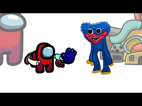 Mini Crewmate Kills Poppy Playtime Characters | Among Us