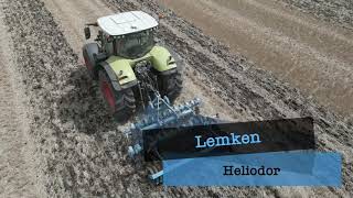 Disc harrow after wheat harvest