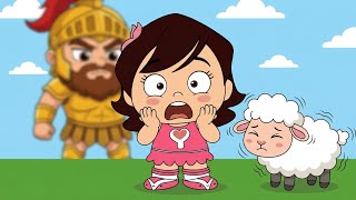 Davi e o Gigante 😮 Yasminzinha 🙏🏻 Volume 3  🎵 Música Gospel Infantil - Desenho