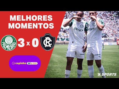 Gols e lances de Palmeiras x Remo