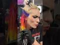 Dyeing My Hair Rainbow Lime Green Hairtransformation Hair Mullet Rainbowmullet