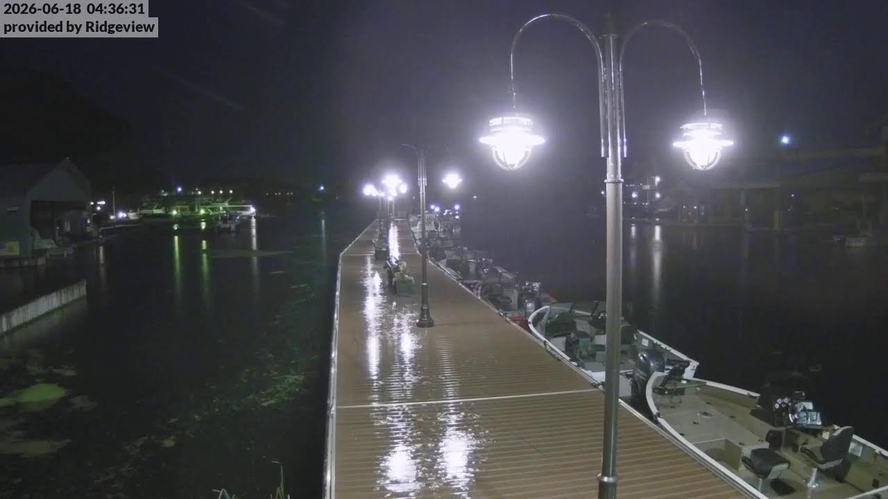Live webcam view of Alexandria Bay Riverfront Docks