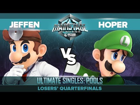 Jeffen vs Hoper - Losers' Quarterfinals: Ultimate Singles Pools - Mainstage | Dr. Mario vs Luigi