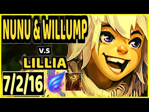 CINKROF (NUNU & WILLUMP) vs LILLIA - 7/2/16 KDA JUNGLE GAMEPLAY - EUW Ranked GRANDMASTER