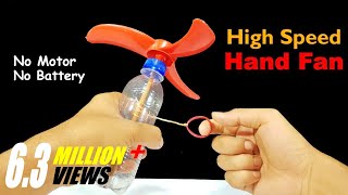 How to make hand fan without motor and battery  Ha
