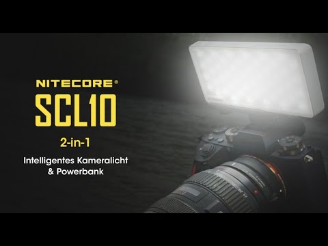 Nitecore SCL10 Powerbank und Smart Kameralicht