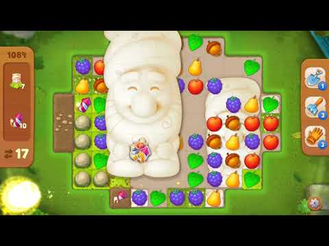 Gardenscapes Level 1084-walkthrough "NO Boosters"