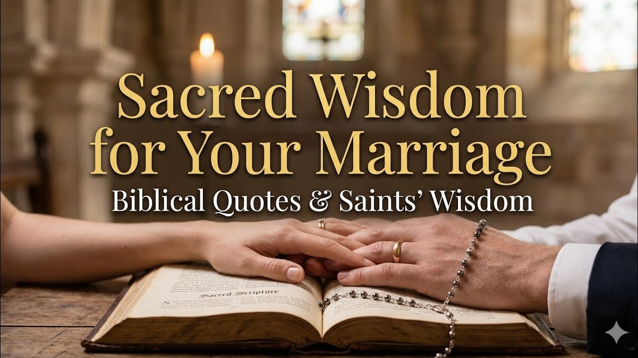 Sacred Bonds: 20 Timeless Quotes on Marriage from the Bible & Saints