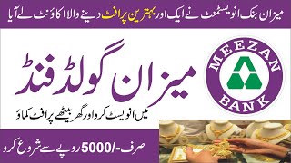 Meezan Gold Fund | Best Profit investments 2023 | How to invest in Gold in Pakistan | Why Not Bilal