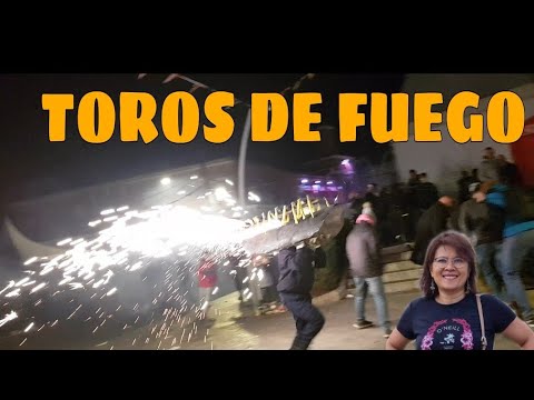 Toros de Fuego... Fiesta en Ajalvir Spain February 2023